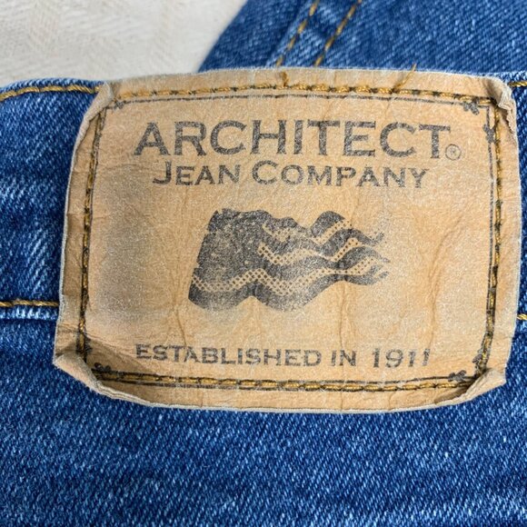 Architect Jean Company Mens Size 36 Blue Relaxed Fit Denim Jeans - Picture 5 of 11